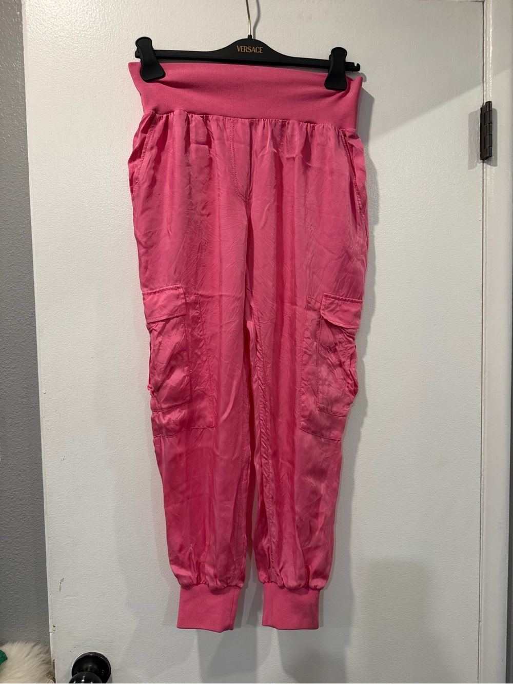 Bright Pink  cinq  a sept Cargo Jogger Pants‎